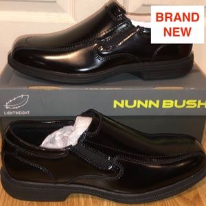 Nunn Bush Mens Bleeker Street Slip On Loafer Kore Slip Resistant Comfort Sz 9.5